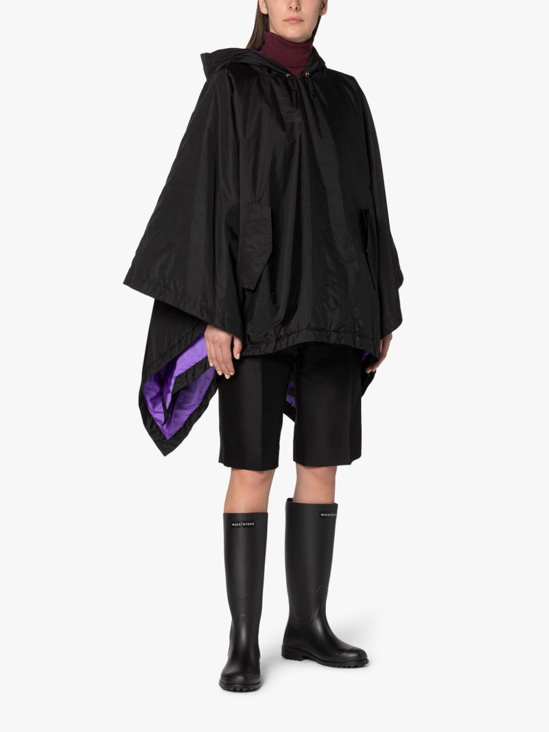 Mackintosh SIMA BLACK NYLON HOODED PONCHO outlook