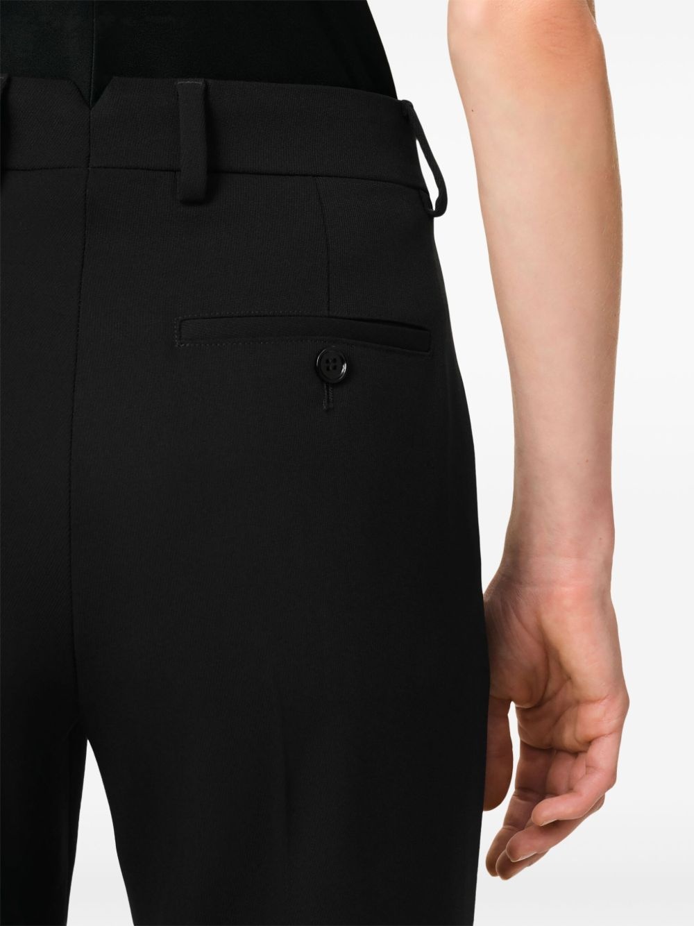 creased straight trousers - 5