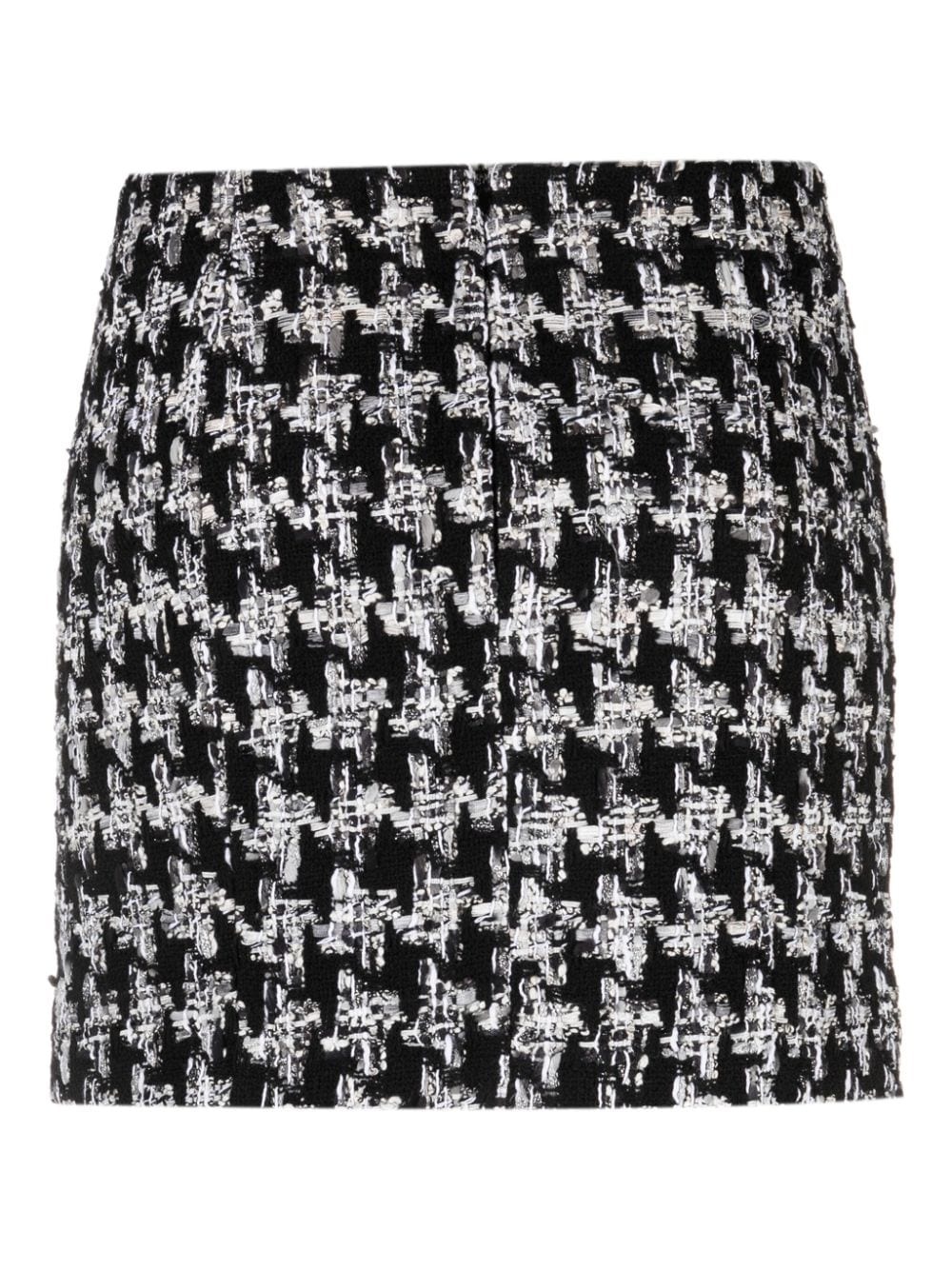 houndstooth-pattern knitted miniskirt - 2