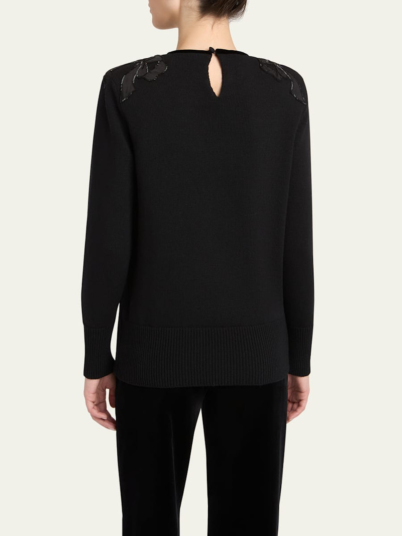 Maglia Bow Wool Sweater 3