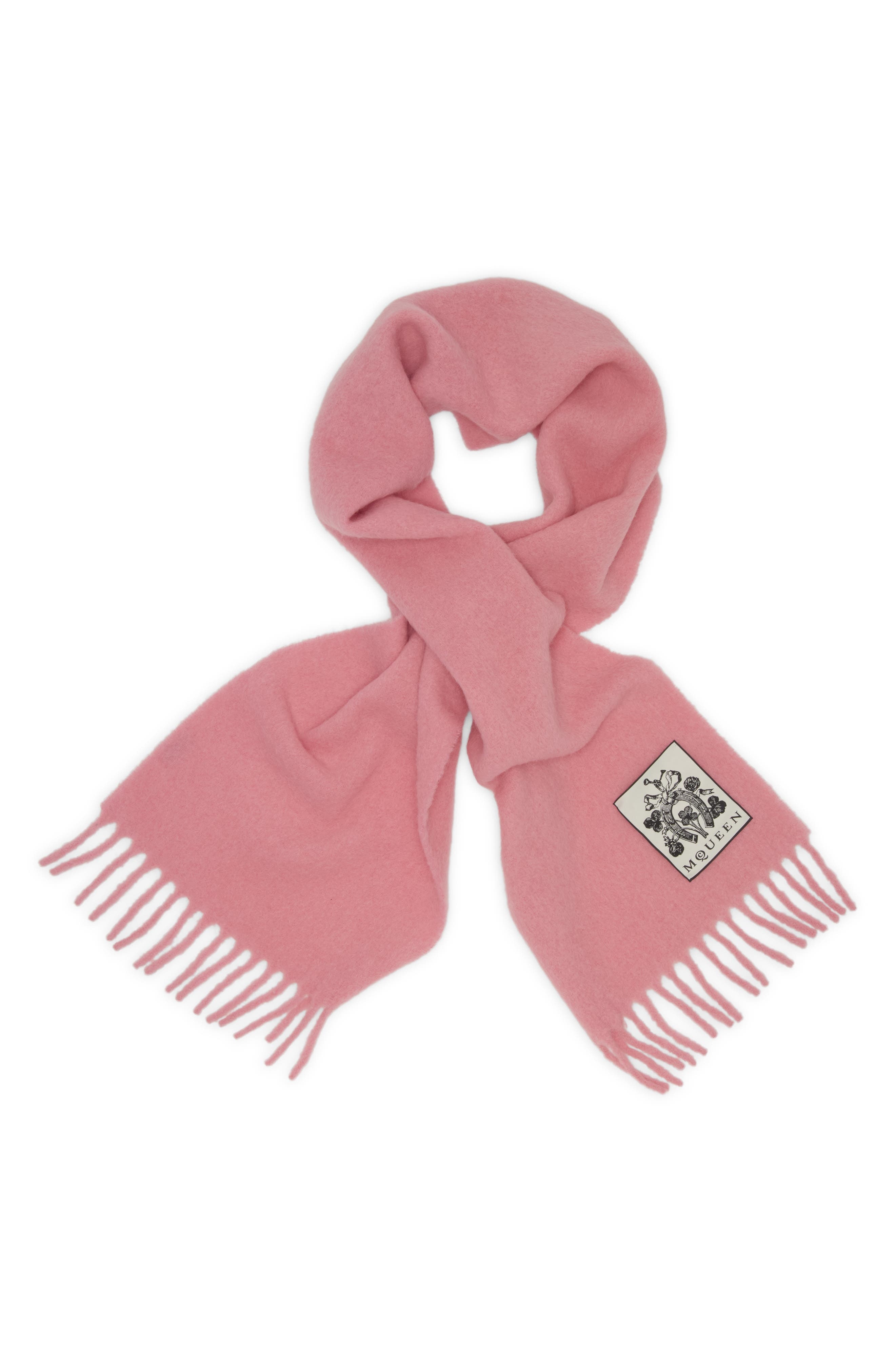 McQueen Solid Alpaca Blend Scarf in Cocktail Pink at Nordstrom - 2