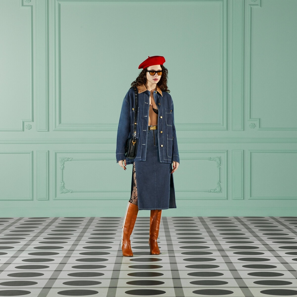 Denim longline jacket - 2