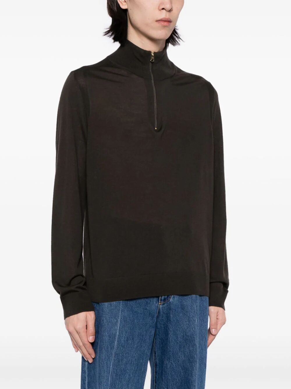 Paul Smith Men Mens Sweater Zip Neck - 2