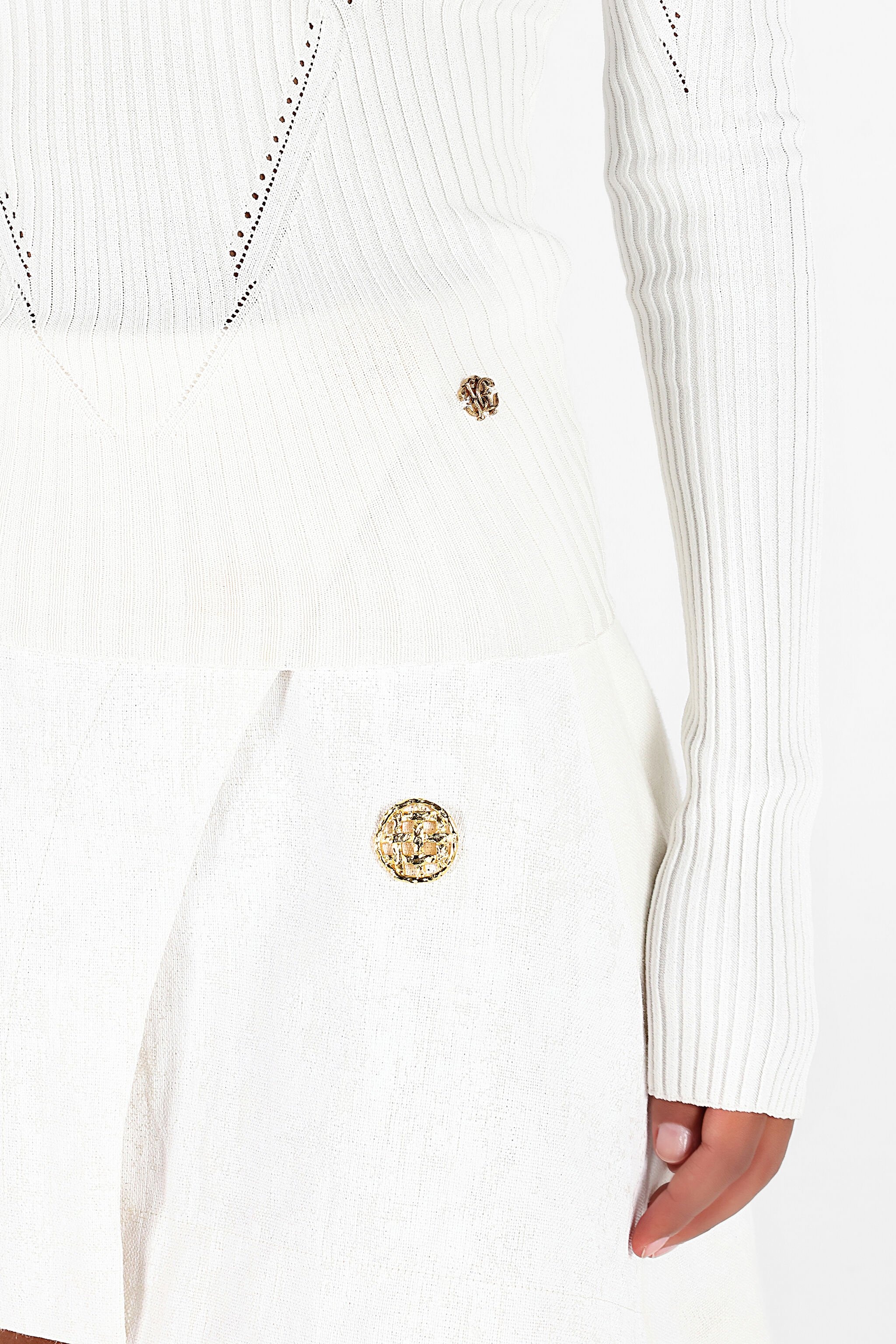 Wall Print Ribbed Sweater - 7
