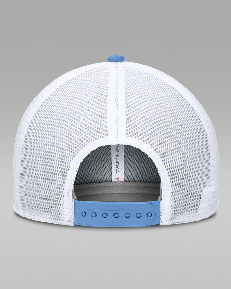 Jordan North Carolina Primetime Rise Men's Jordan Brand Dri-FIT College Trucker Adjustable Hat outlook