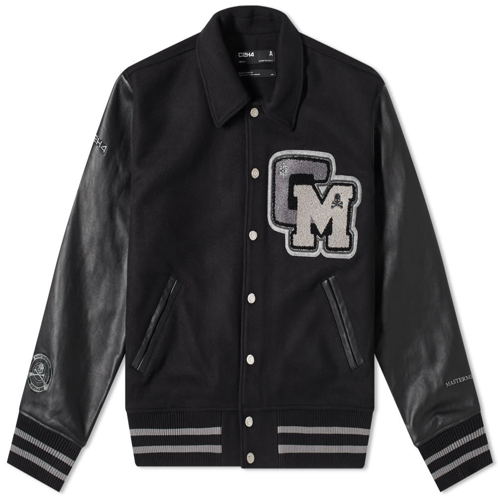 C2H4 x MASTERMIND JAPAN Applique Baseball Jacket - 1