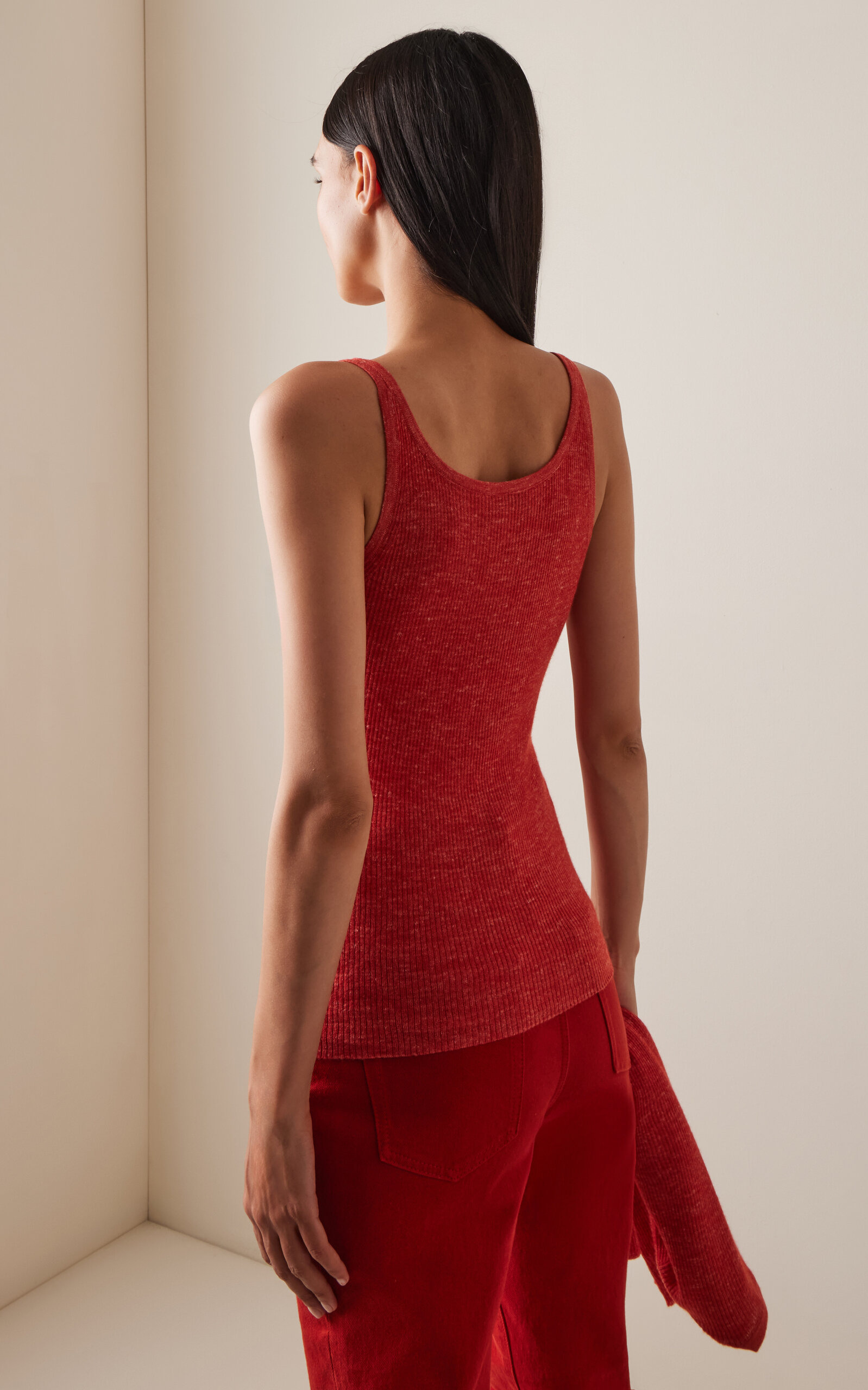 Cinxia Cashmere, Silk and Hemp Tank Top orange - 4
