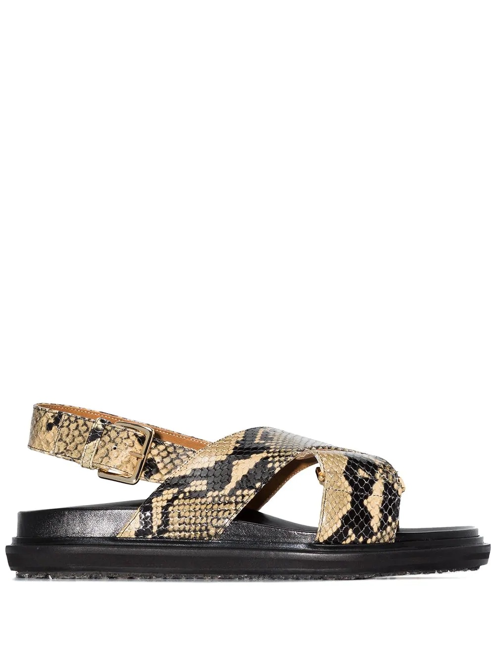 Fussbett snake-print sandals - 1