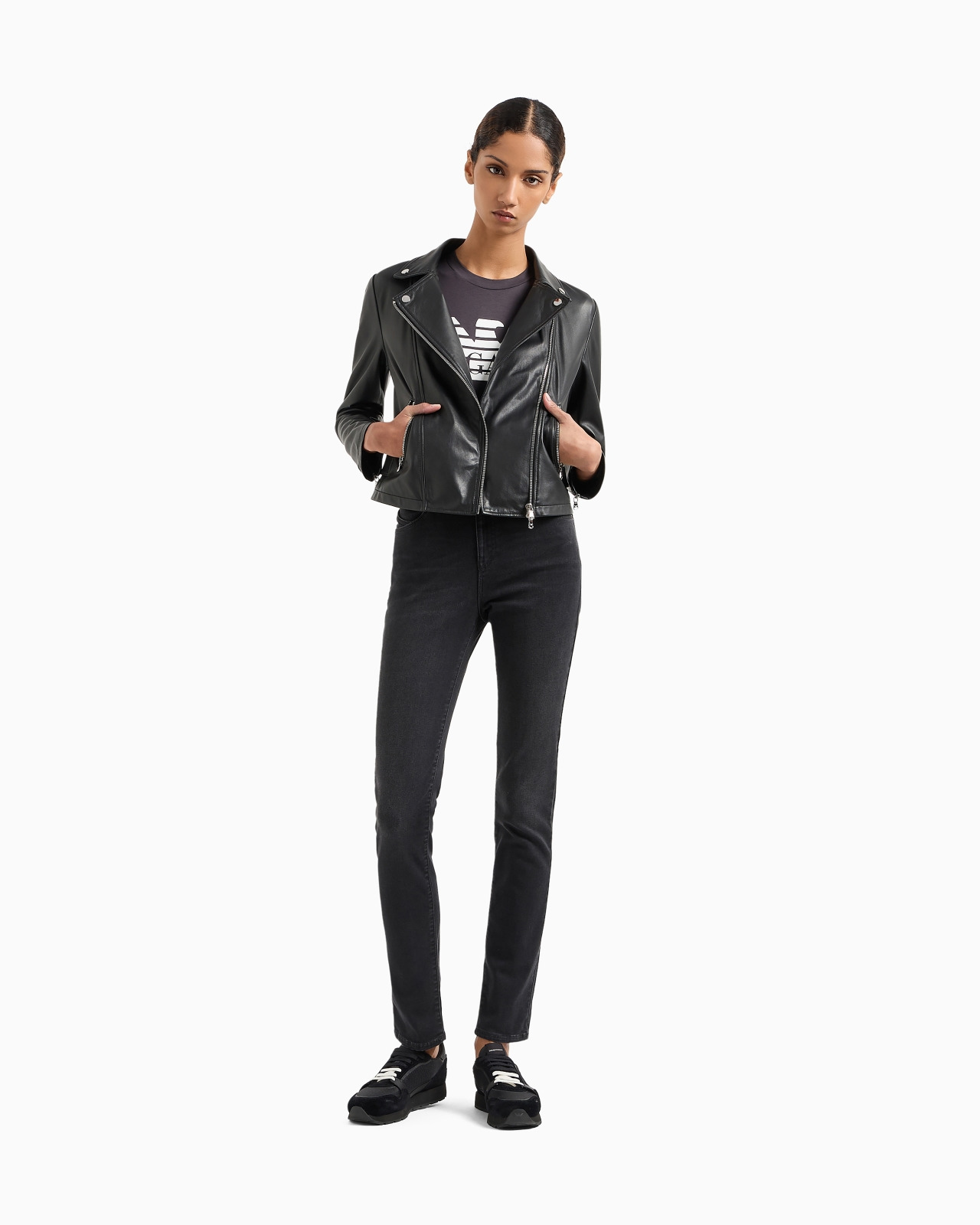 J18 High-waisted skinny-fit stonewashed comfort-denim jeans - 2