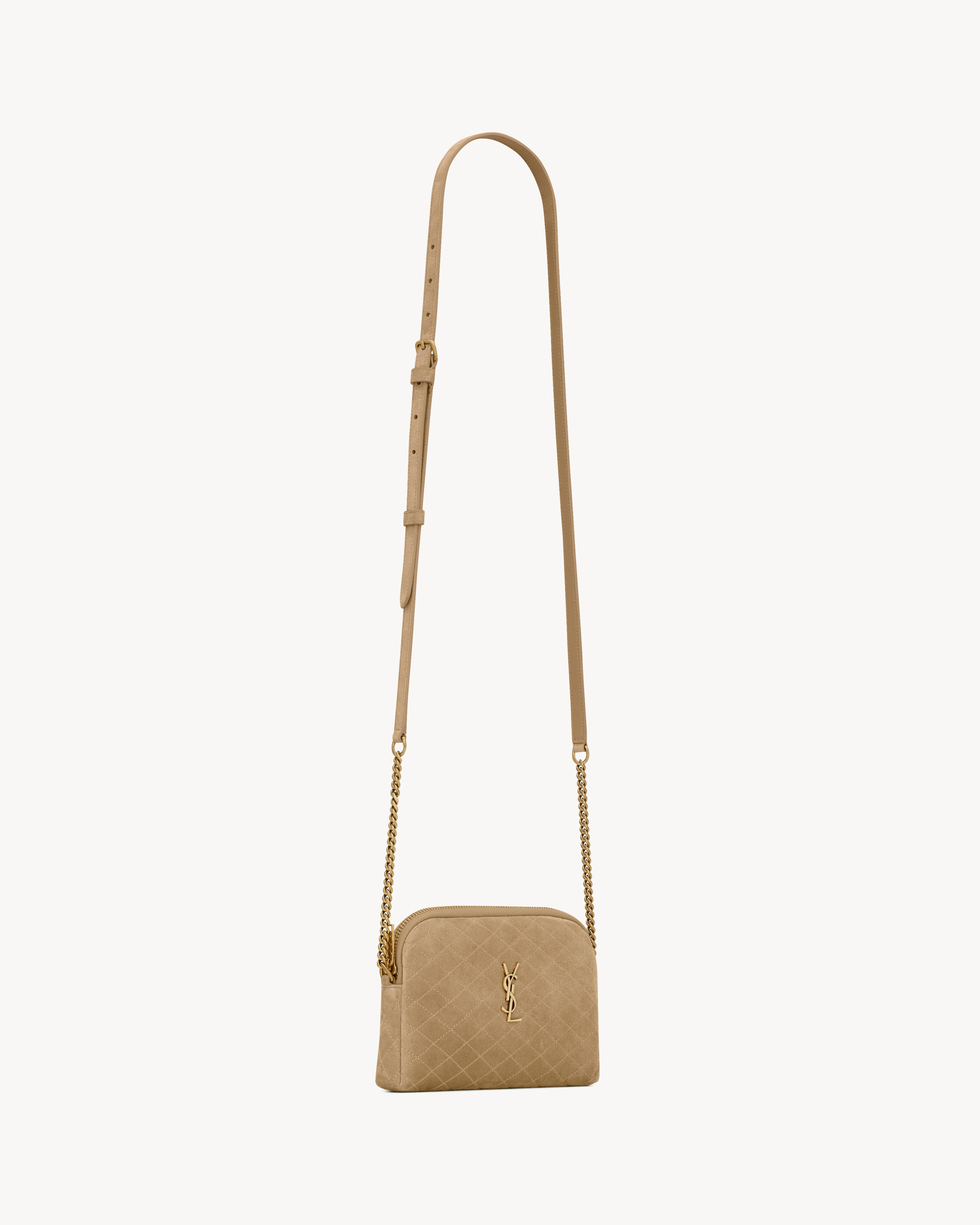 GABY ZIPPED POUCH IN SUEDE - 4