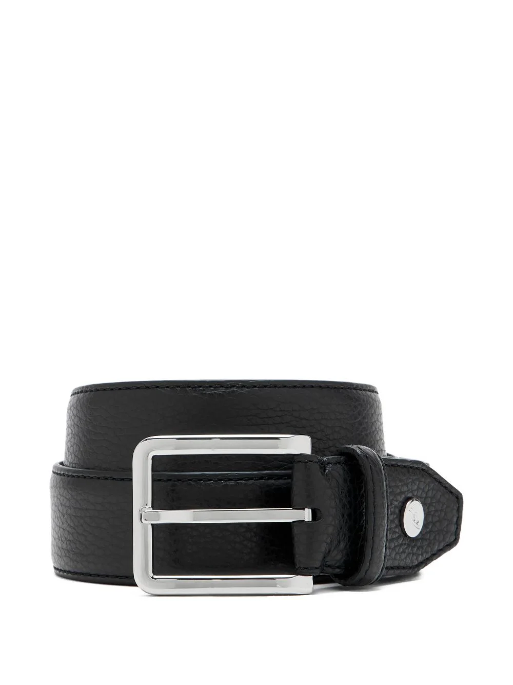 pebble-leather belt - 1
