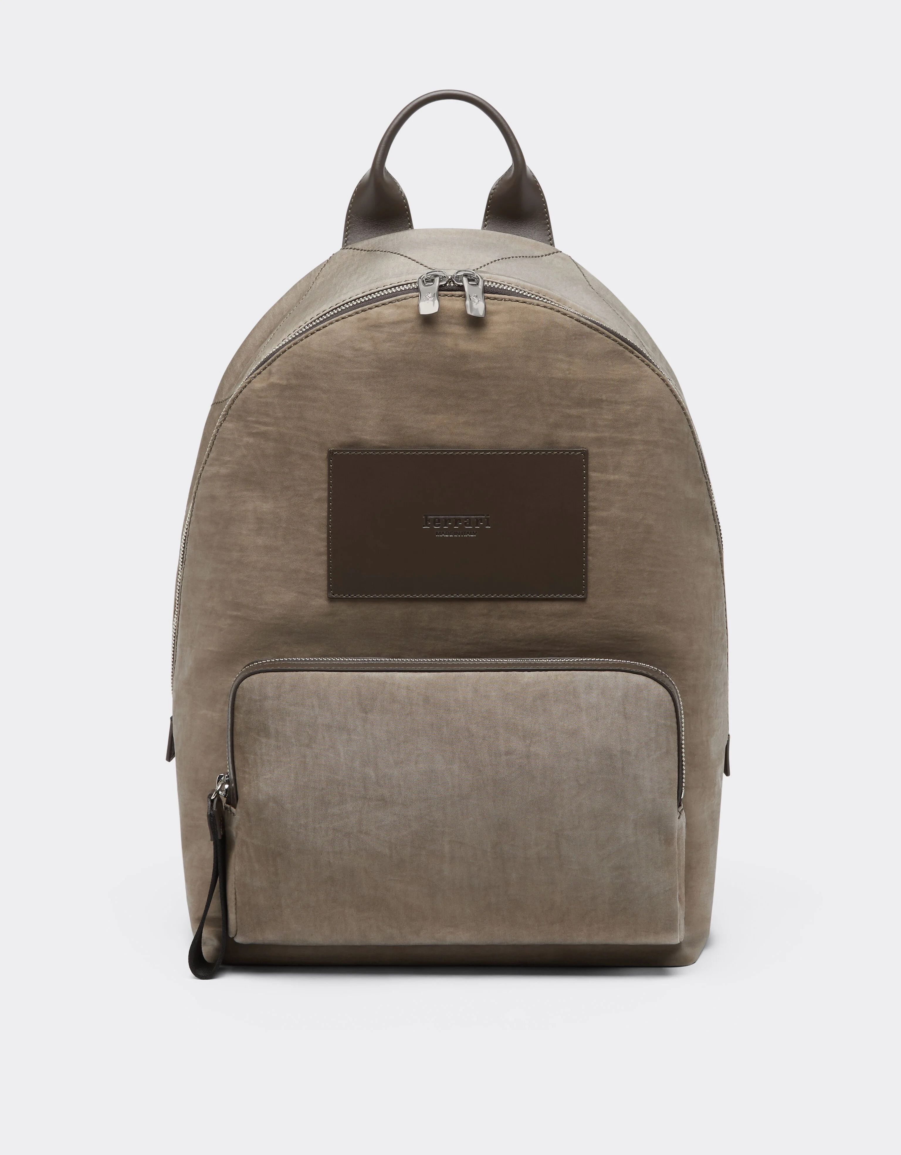 Nylon and leather backpack - 1