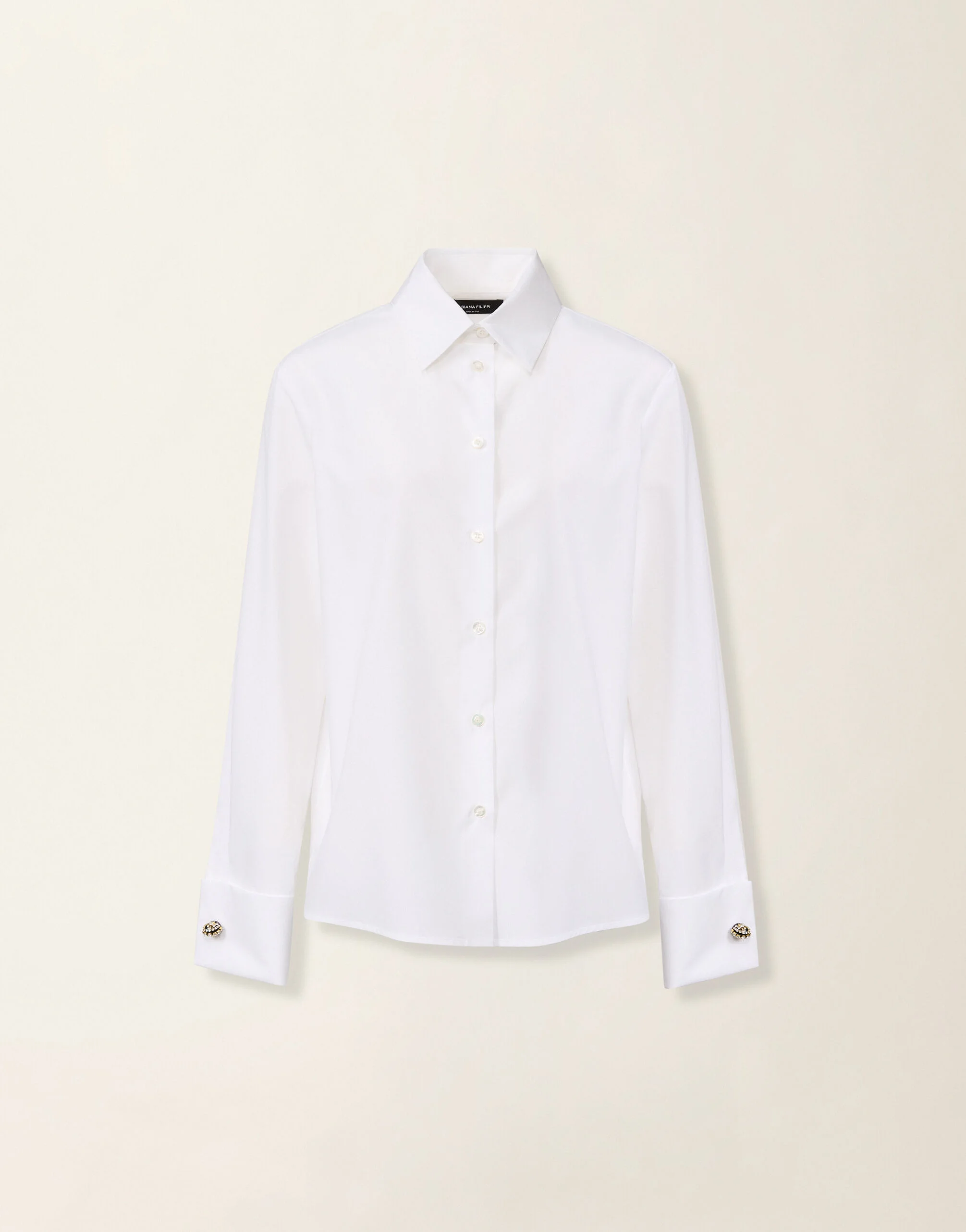 Straight-cut poplin shirt - 1