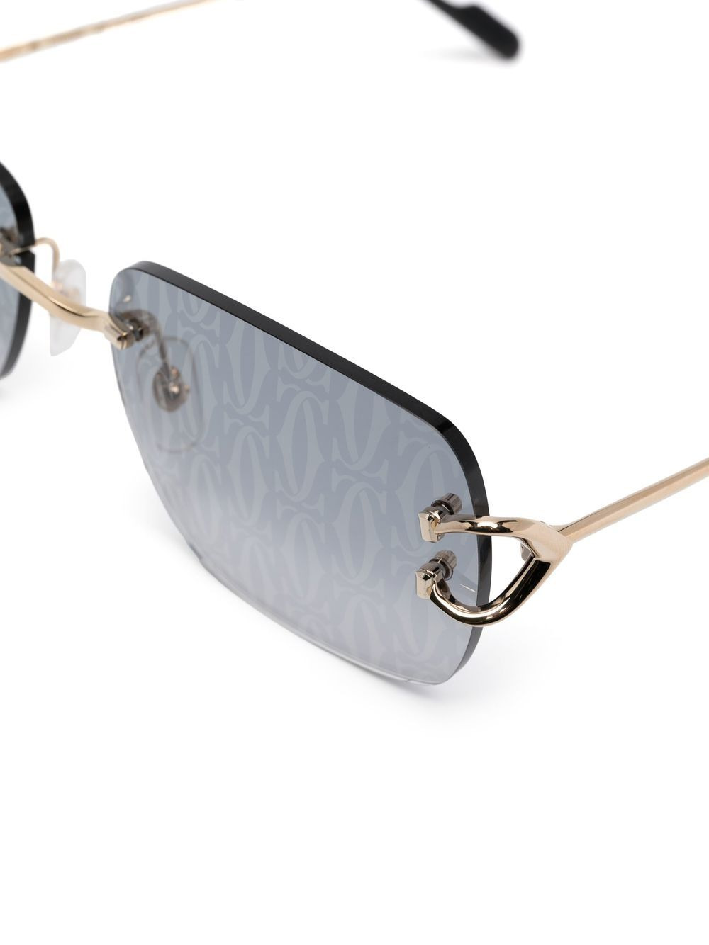 lens decal pattern sunglasses - 3