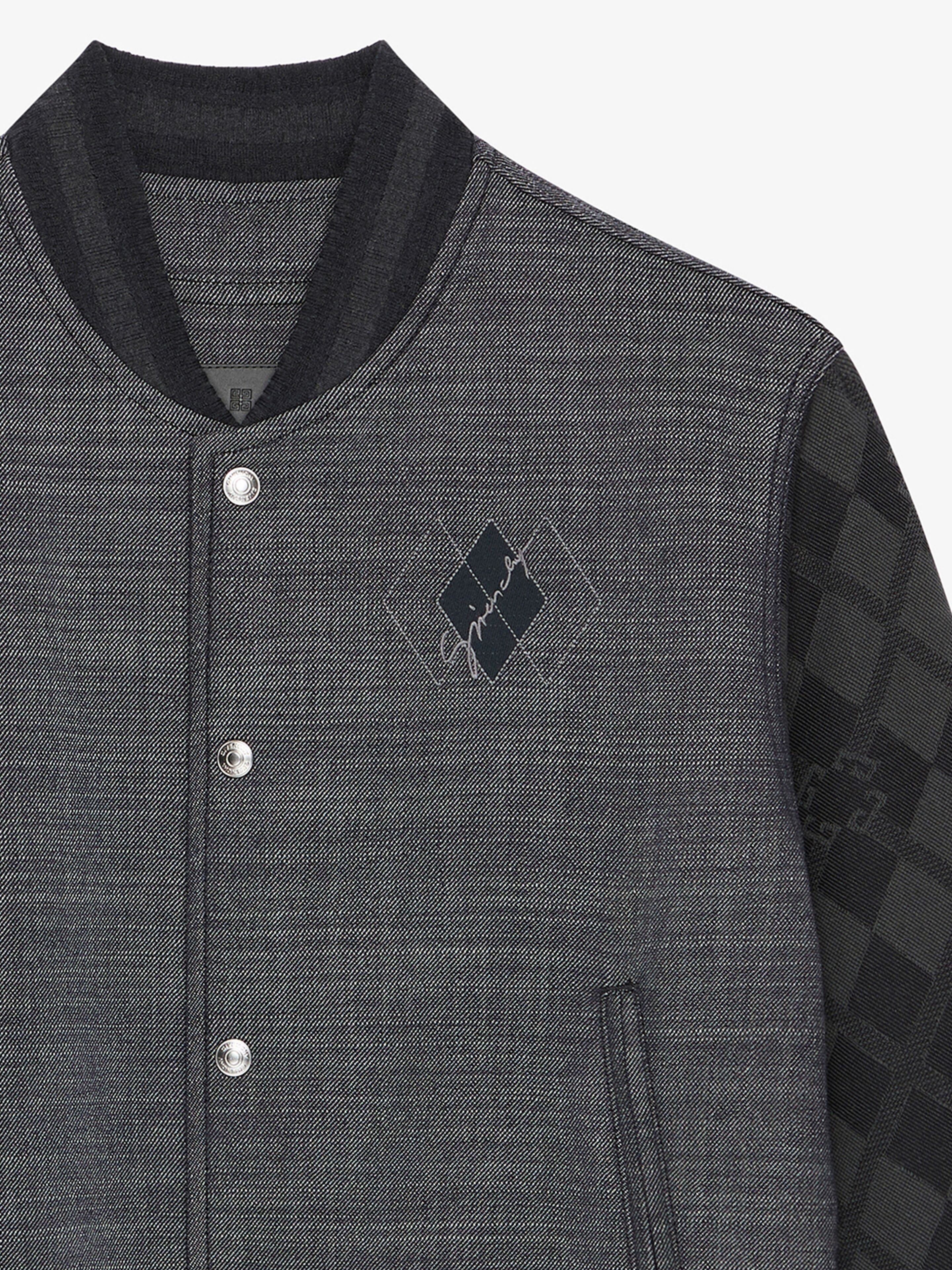 VARSITY JACKET IN DENIM WITH MONOGRAM 72 - 2