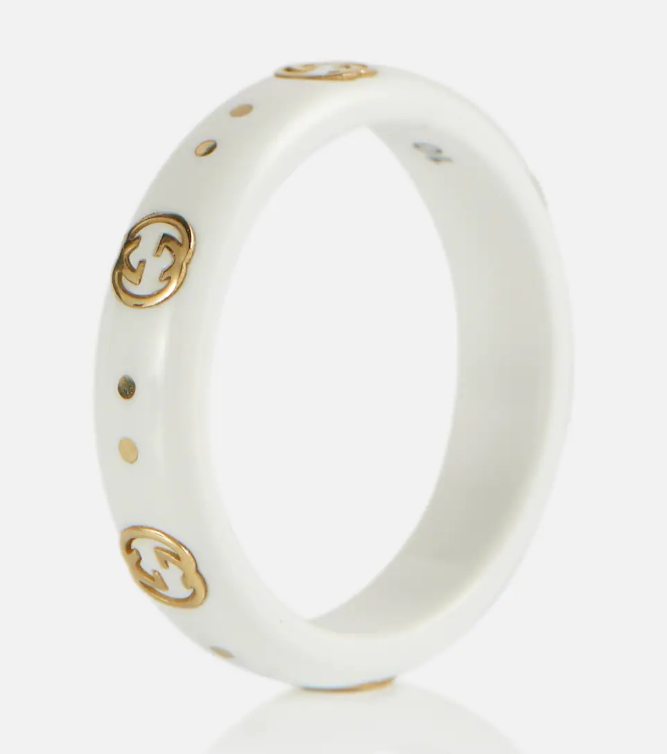 Icon 18kt gold-plated ring with zirconia - 3
