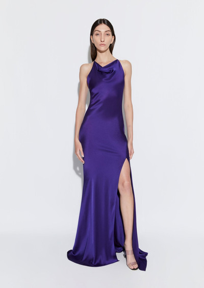 LAPOINTE Satin Halter Gown outlook