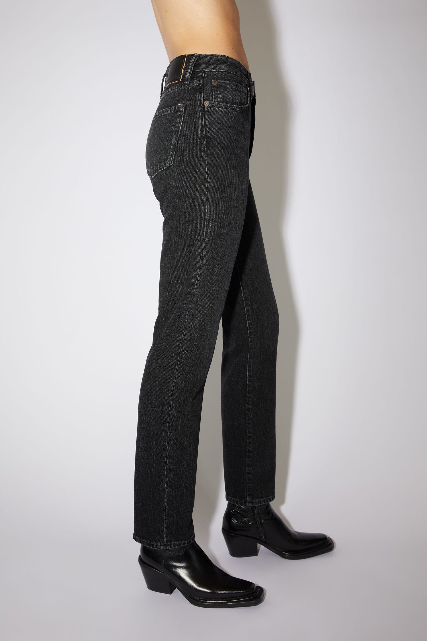 Straight fit jeans - Black - 4