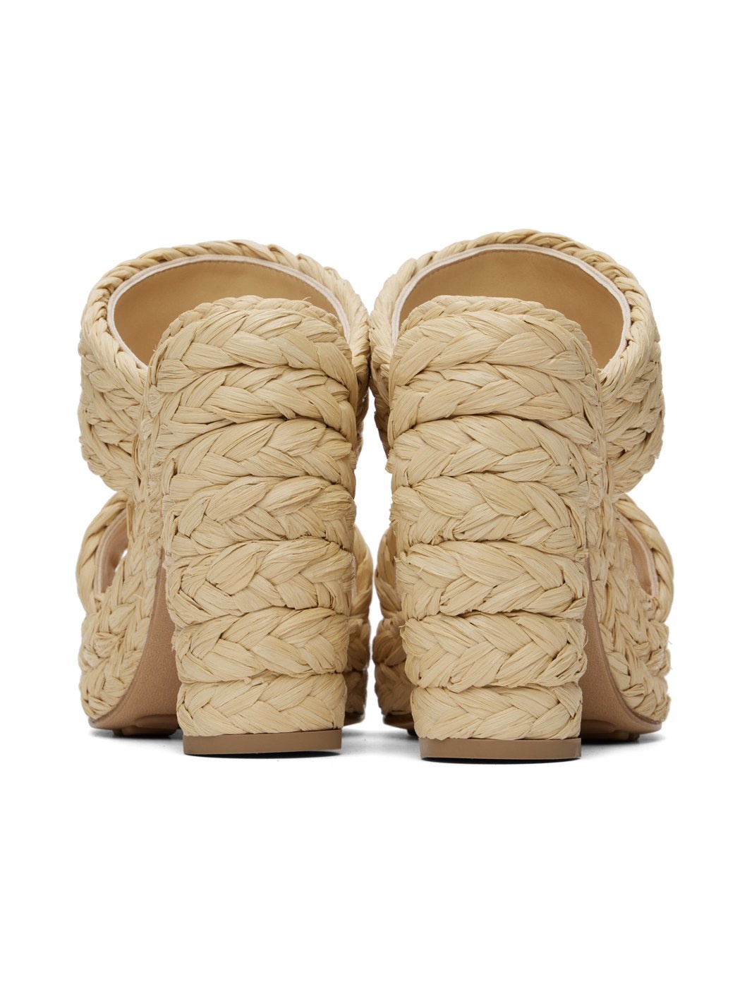 Beige Trinity Heeled Sandals - 2