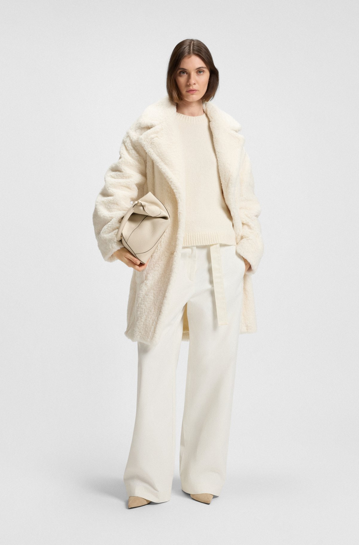 TEDDY COAT WITH ADJUSTABLE COLLAR - 3