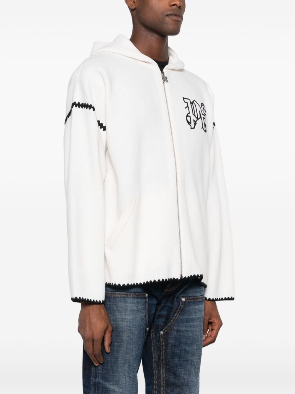 Monogram wool-blend hoodie - 3