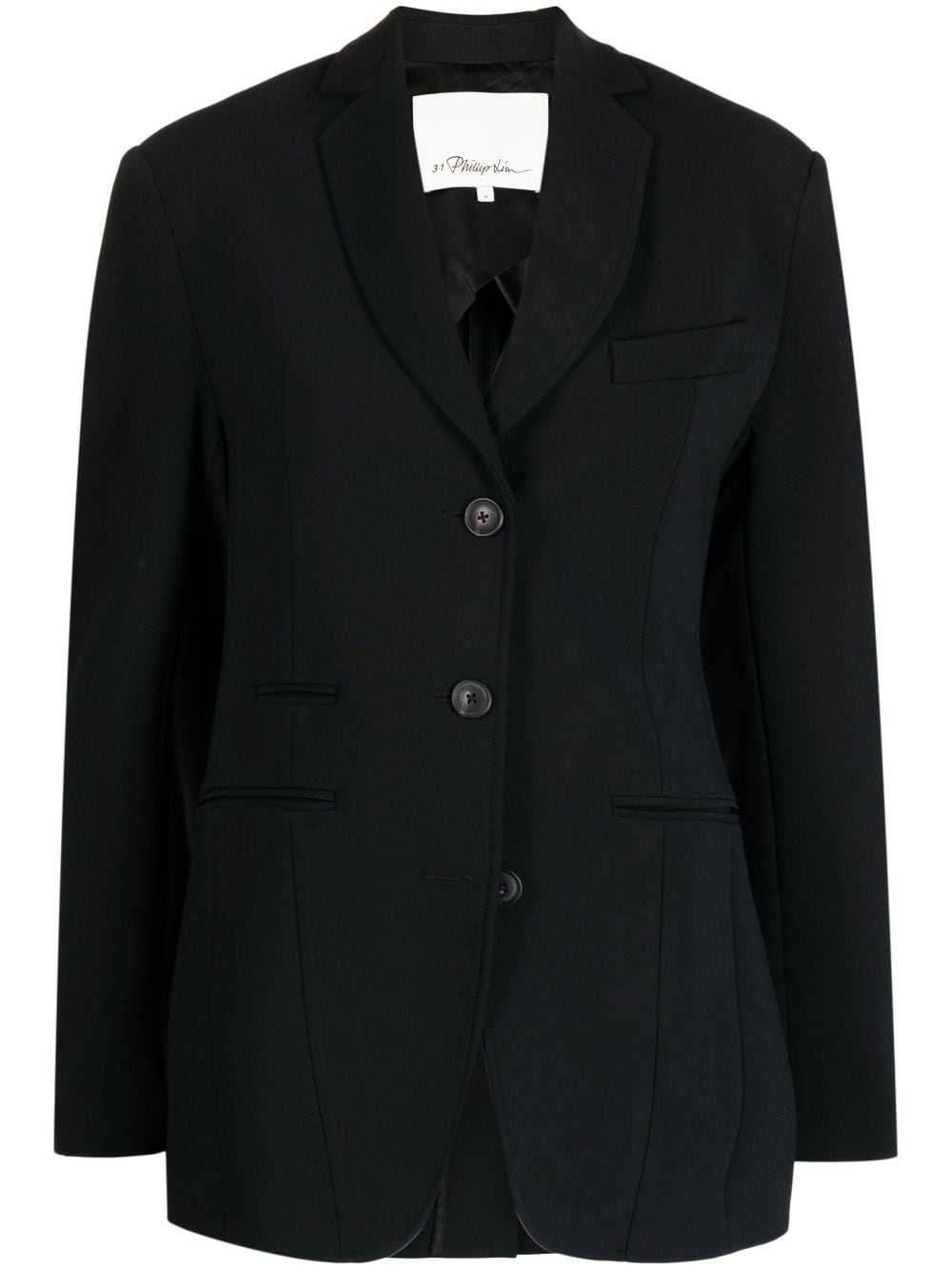 single-breasted tailored blazer - 1