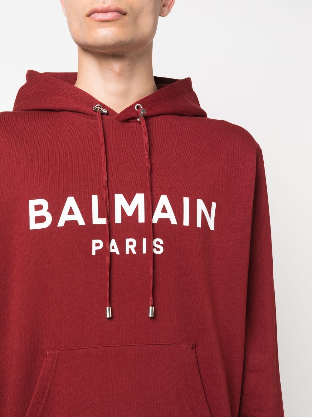 Red balmain hoodie online