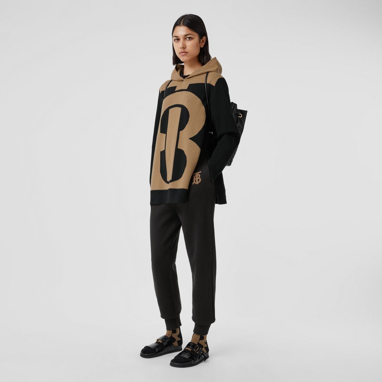 Monogram Motif Cashmere Blend Jogging Pants - 2
