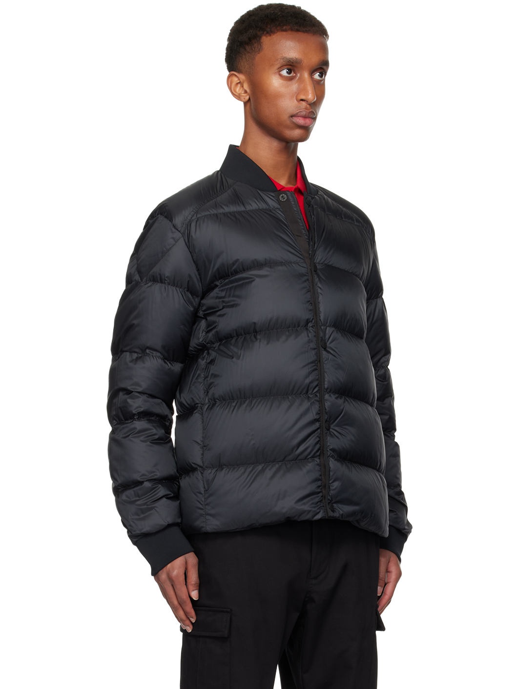 Black Bazena Short Down Jacket - 2