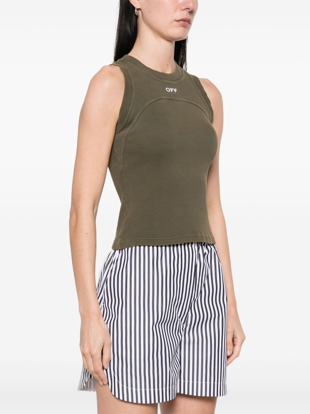 ribbed tank top - 3