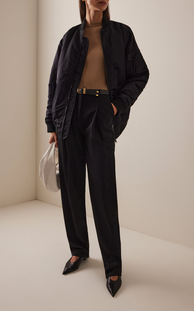 FRAME x Amelia Gray The Smoke Bomber Jacket black outlook