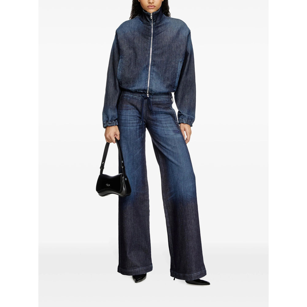 Diesel Blue Denim - Wide-Leg Jeans Women - 3