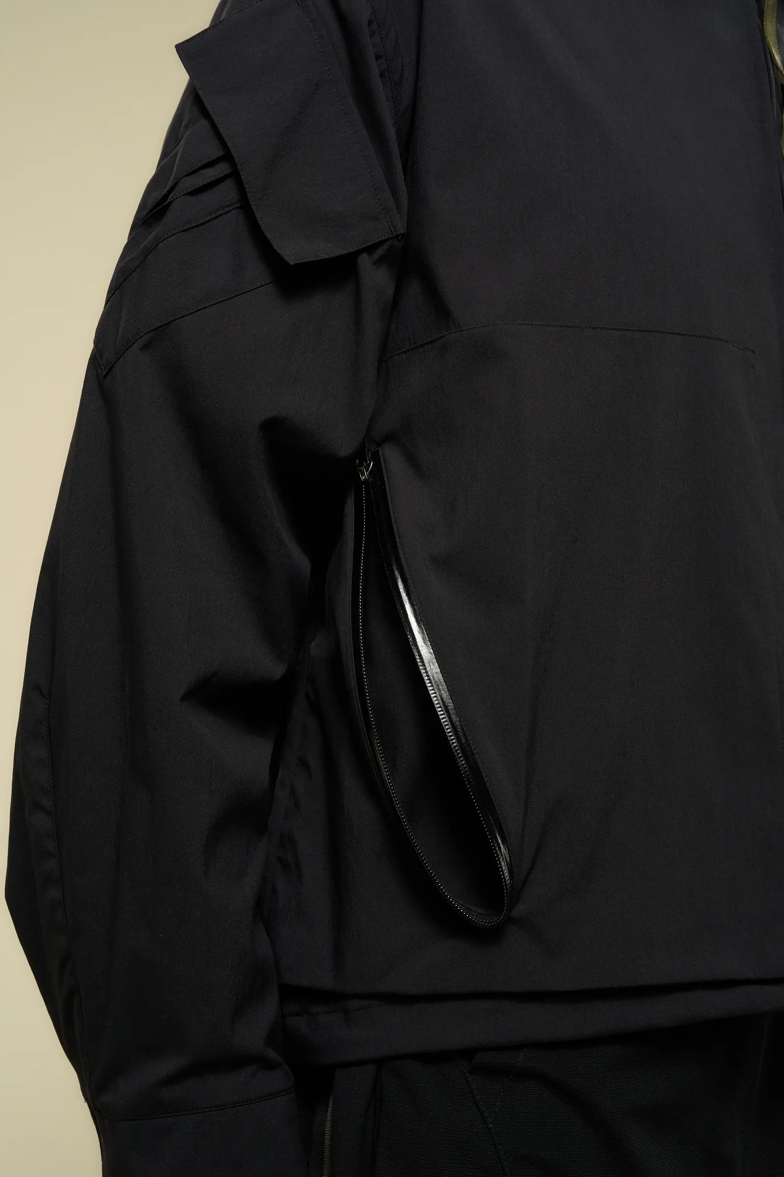LA12-M Nylon Stretch Shirt Jacket Black - 13