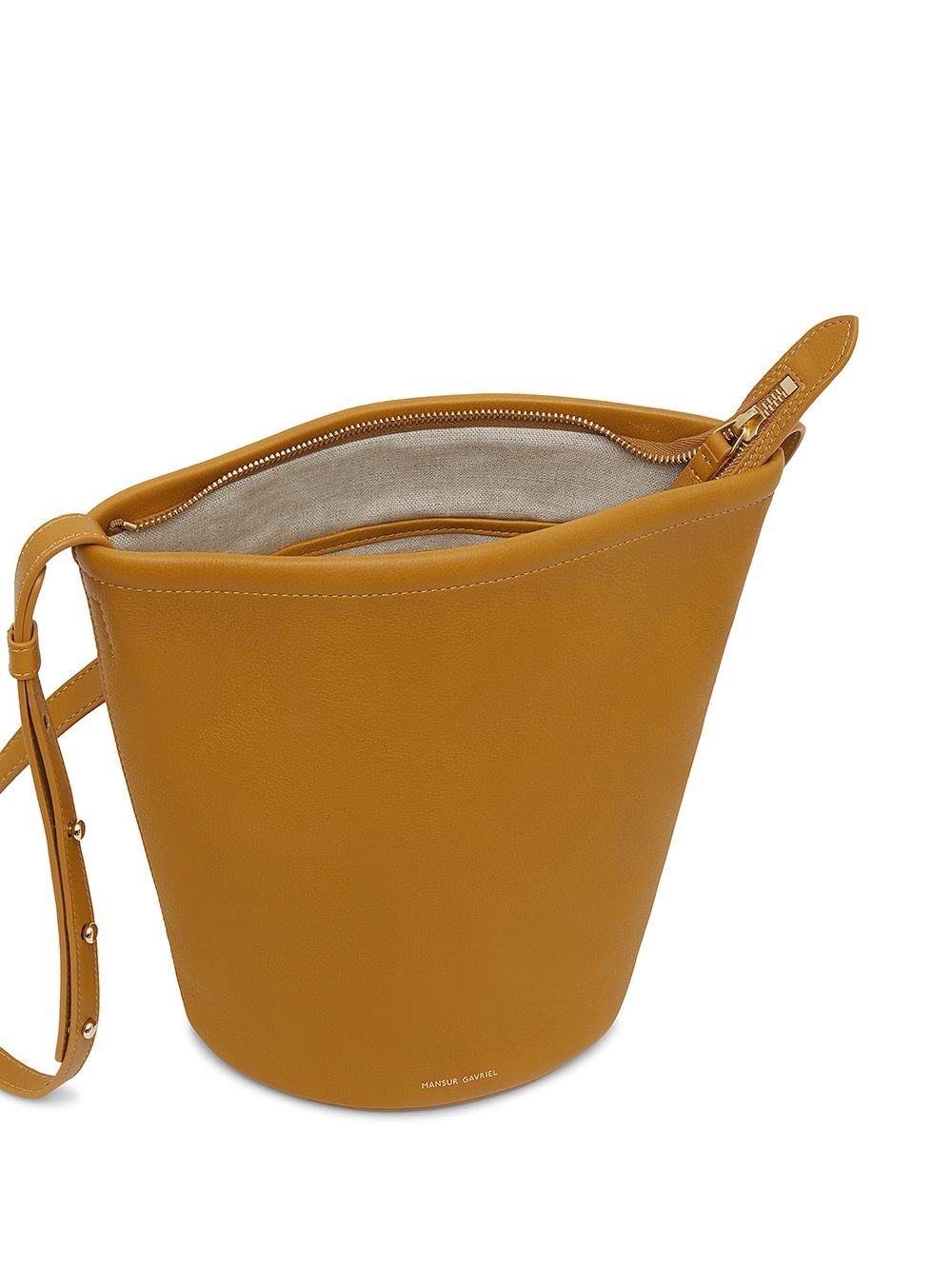 Zip Bucket leather bag - 4