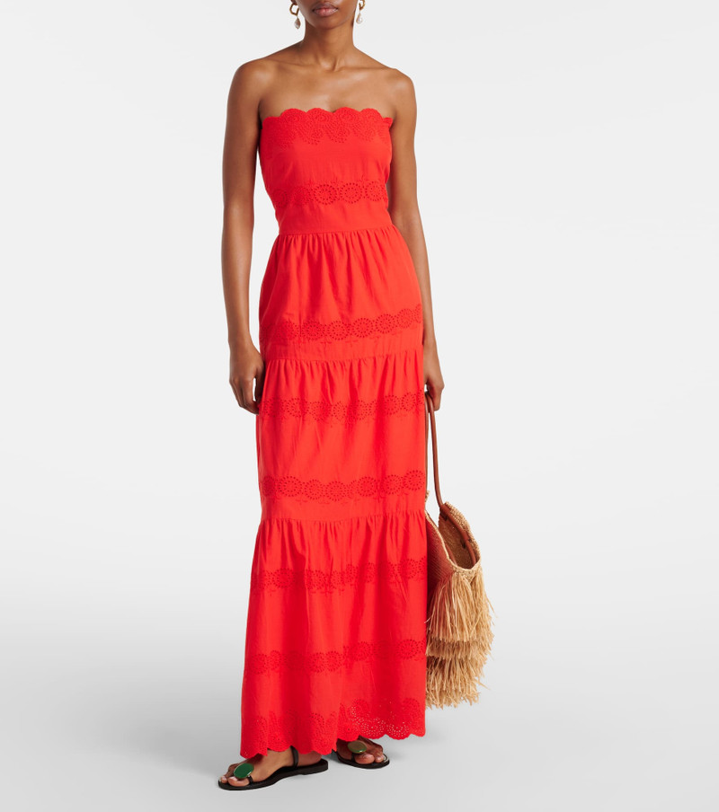 MELISSA ODABASH Sophie broderie anglaise cotton maxi dress outlook