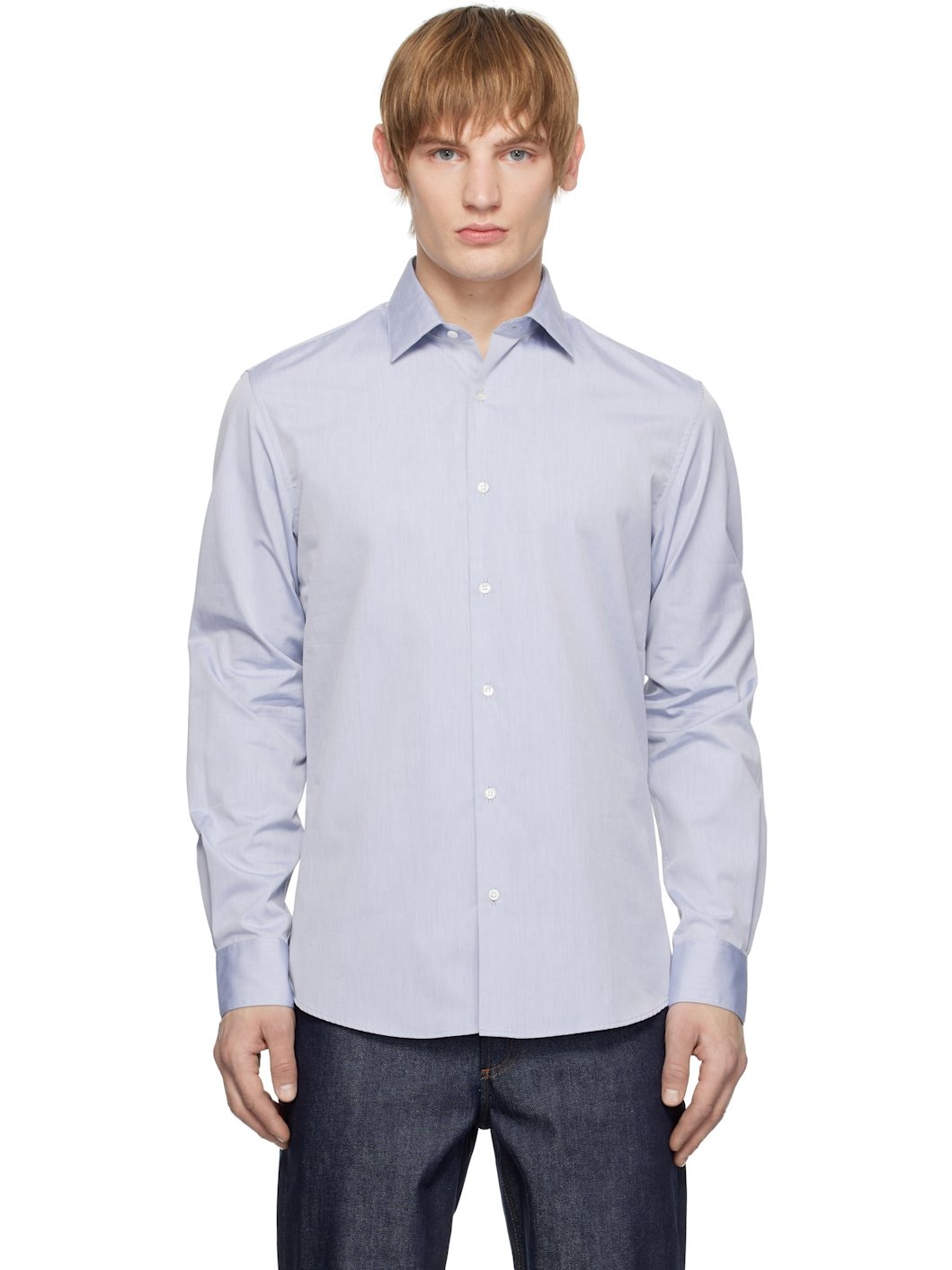 Blue Sea Island Cotton Shirt - 1