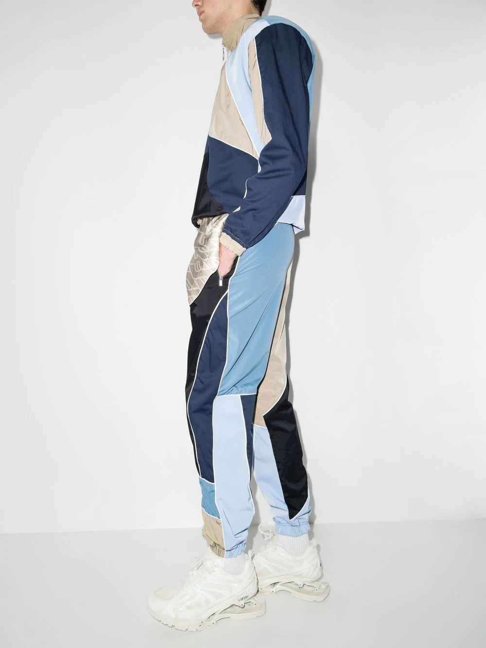 patchwork track pants - 5