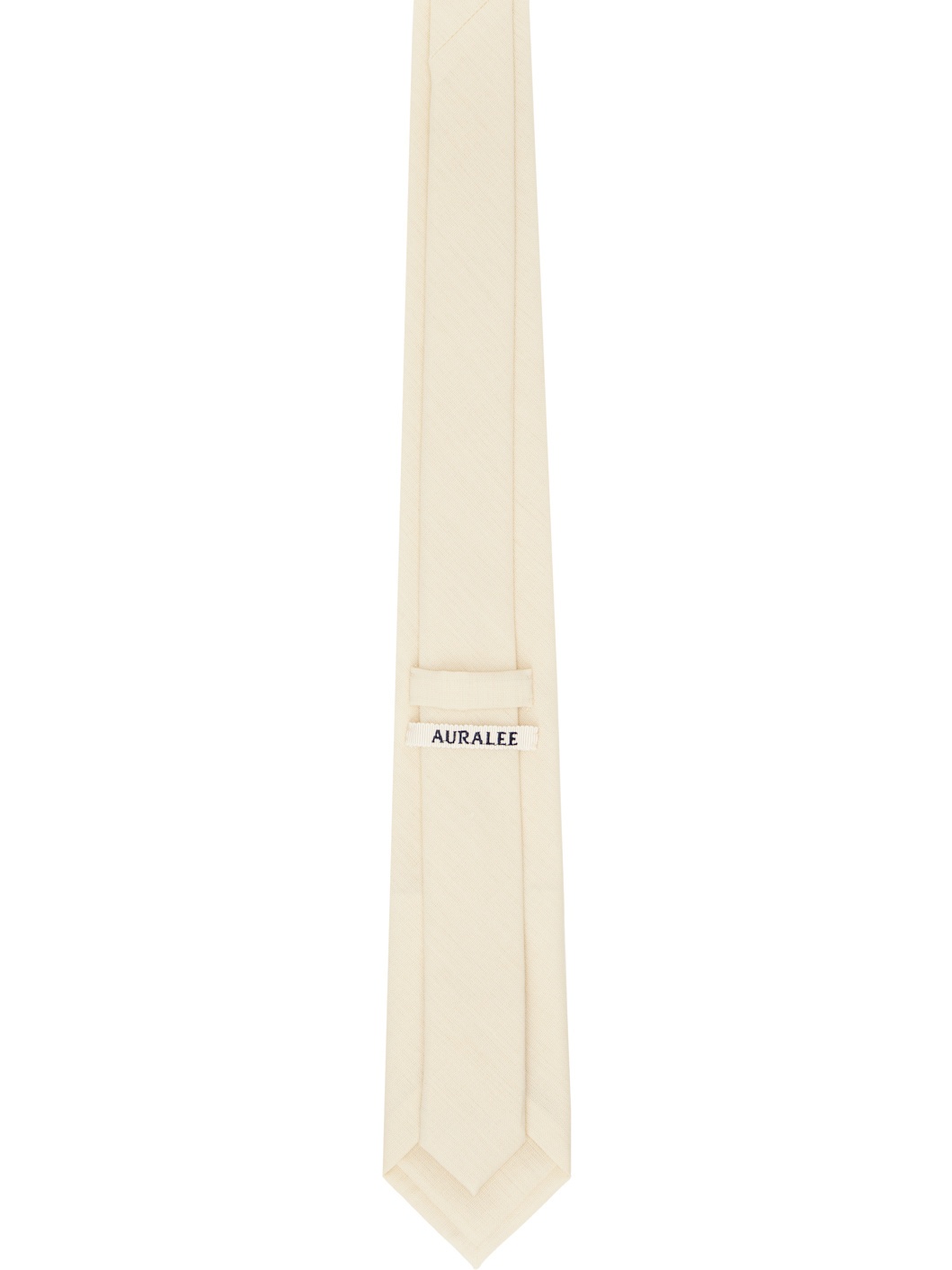 Off-White Wool Kid Mohair Hop Sack Tie - 2