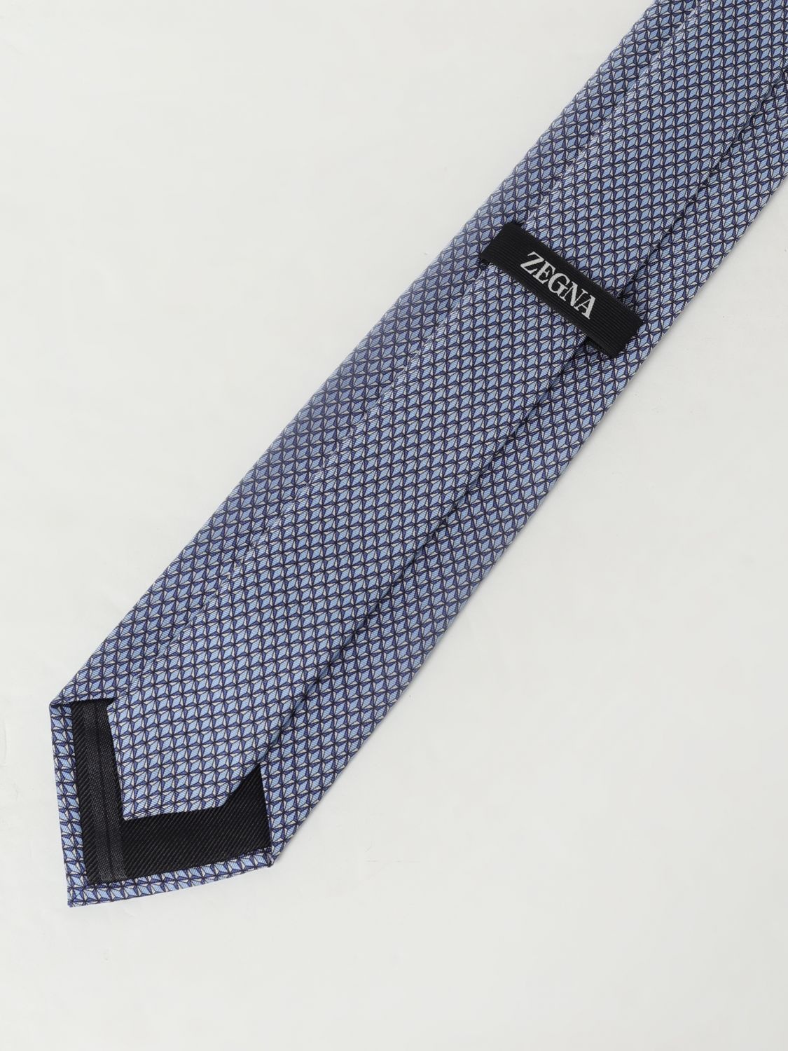 Zegna Tie Men Gnawed Blue - 2