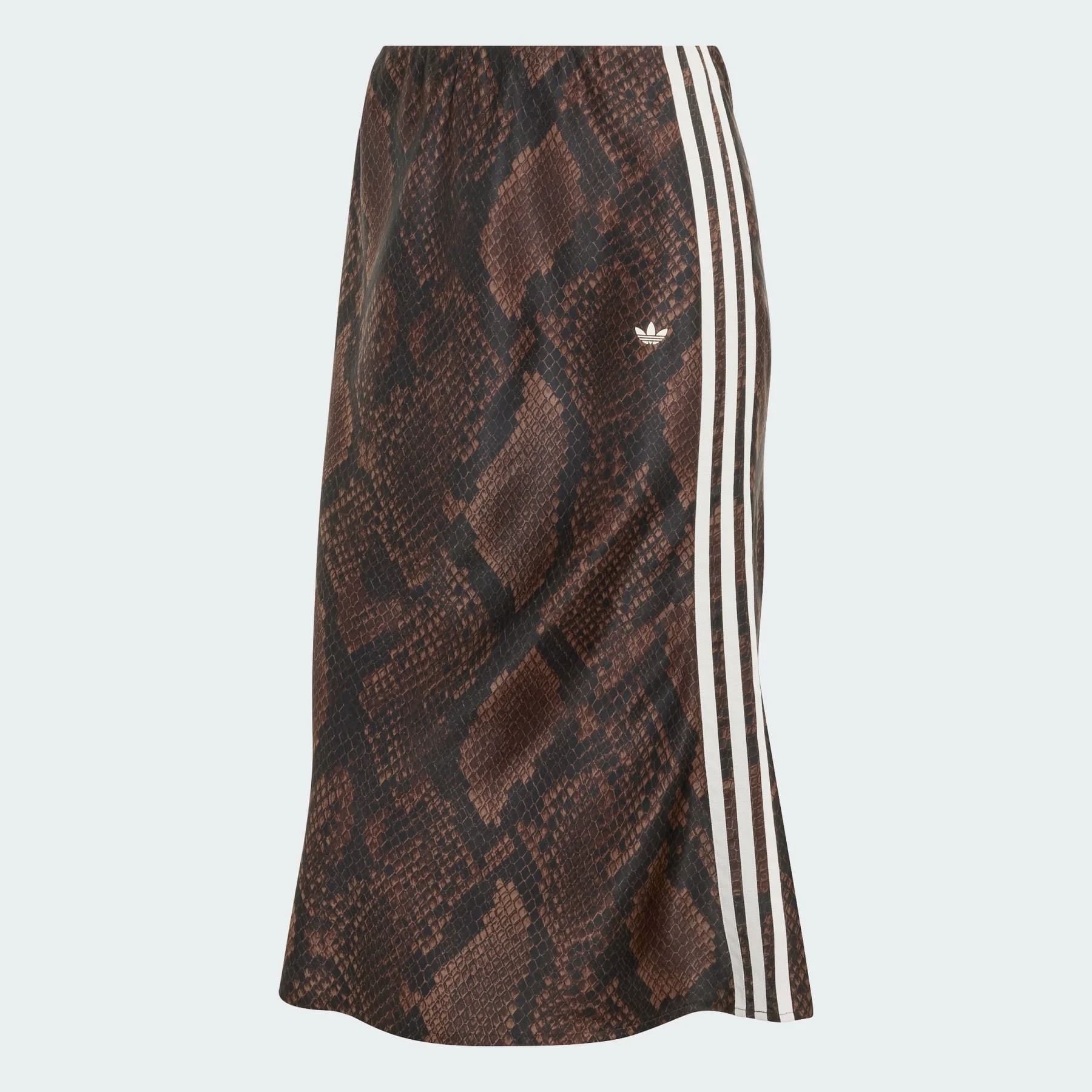 SNAKE PRINT SATIN SKIRT - 1