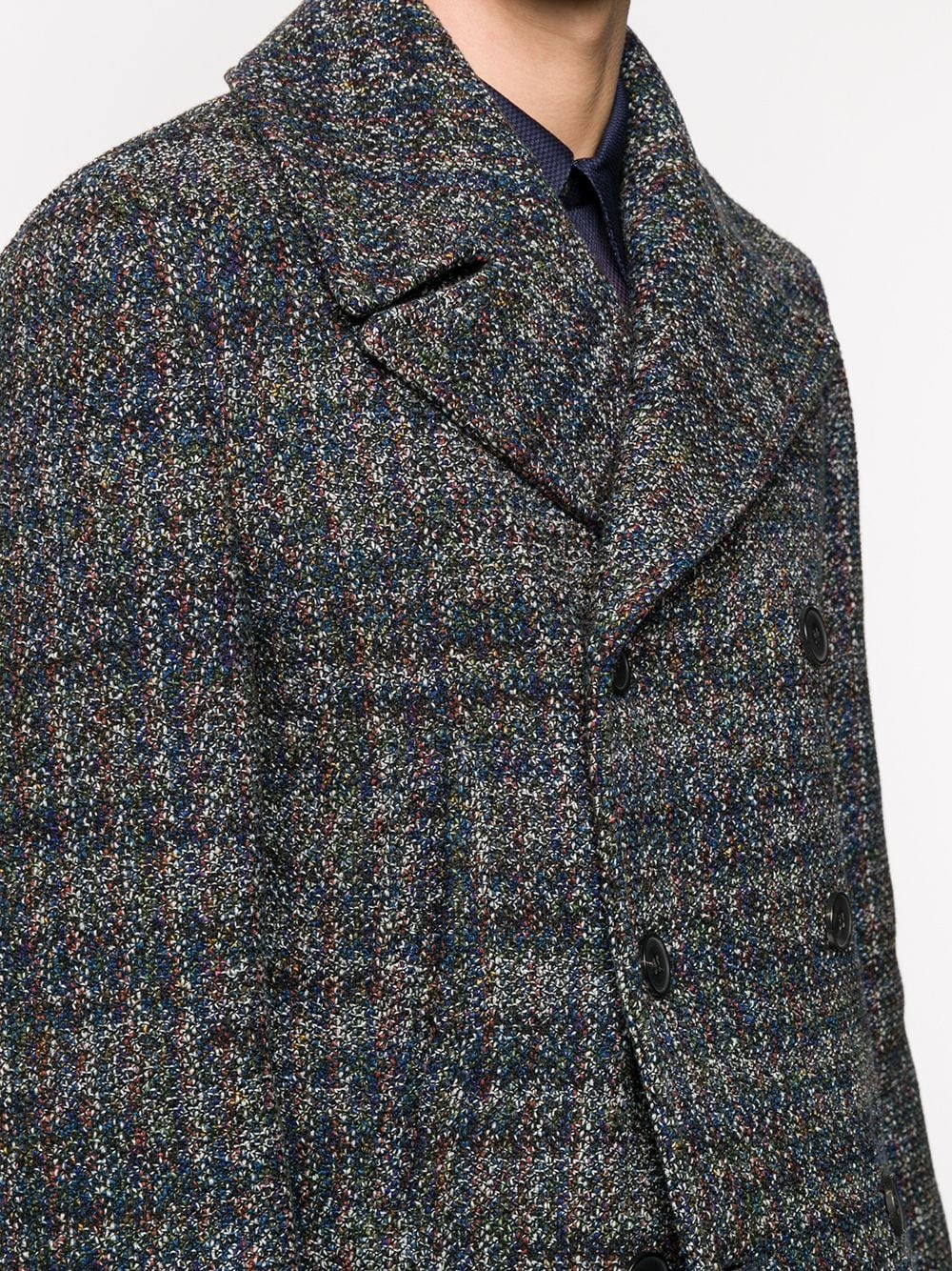 double-breasted wool peacoat - 5