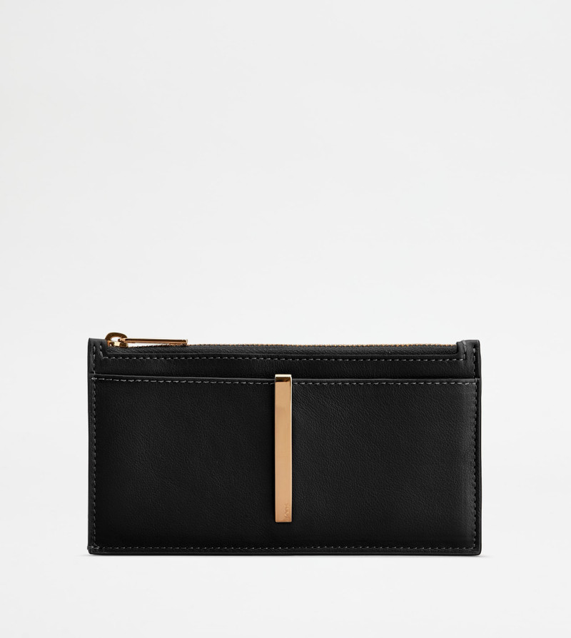 CARD HOLDER IN LEATHER - BLACK 1
