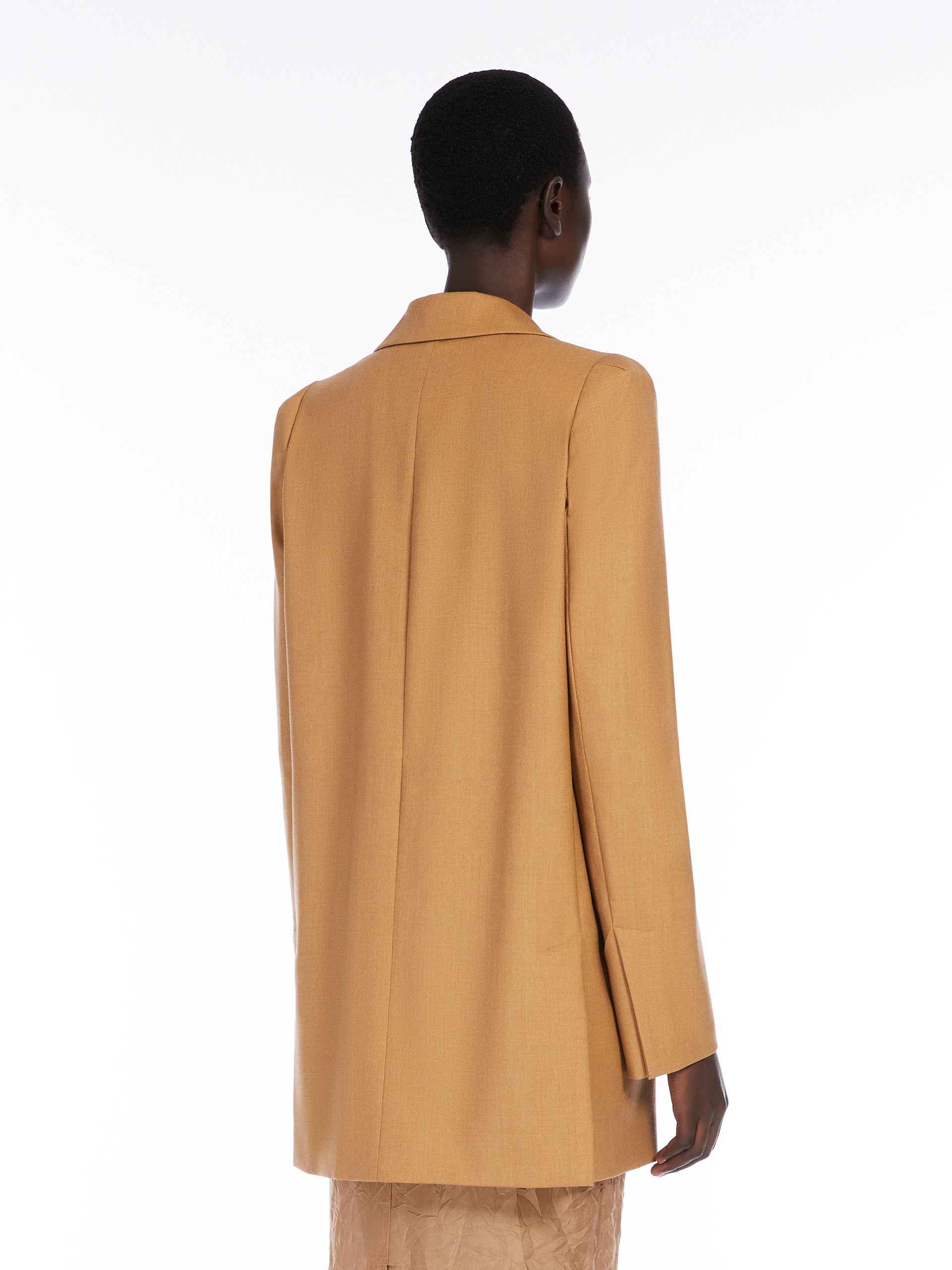 KITTEN Single-breasted wool, mohair and silk blazer - 4