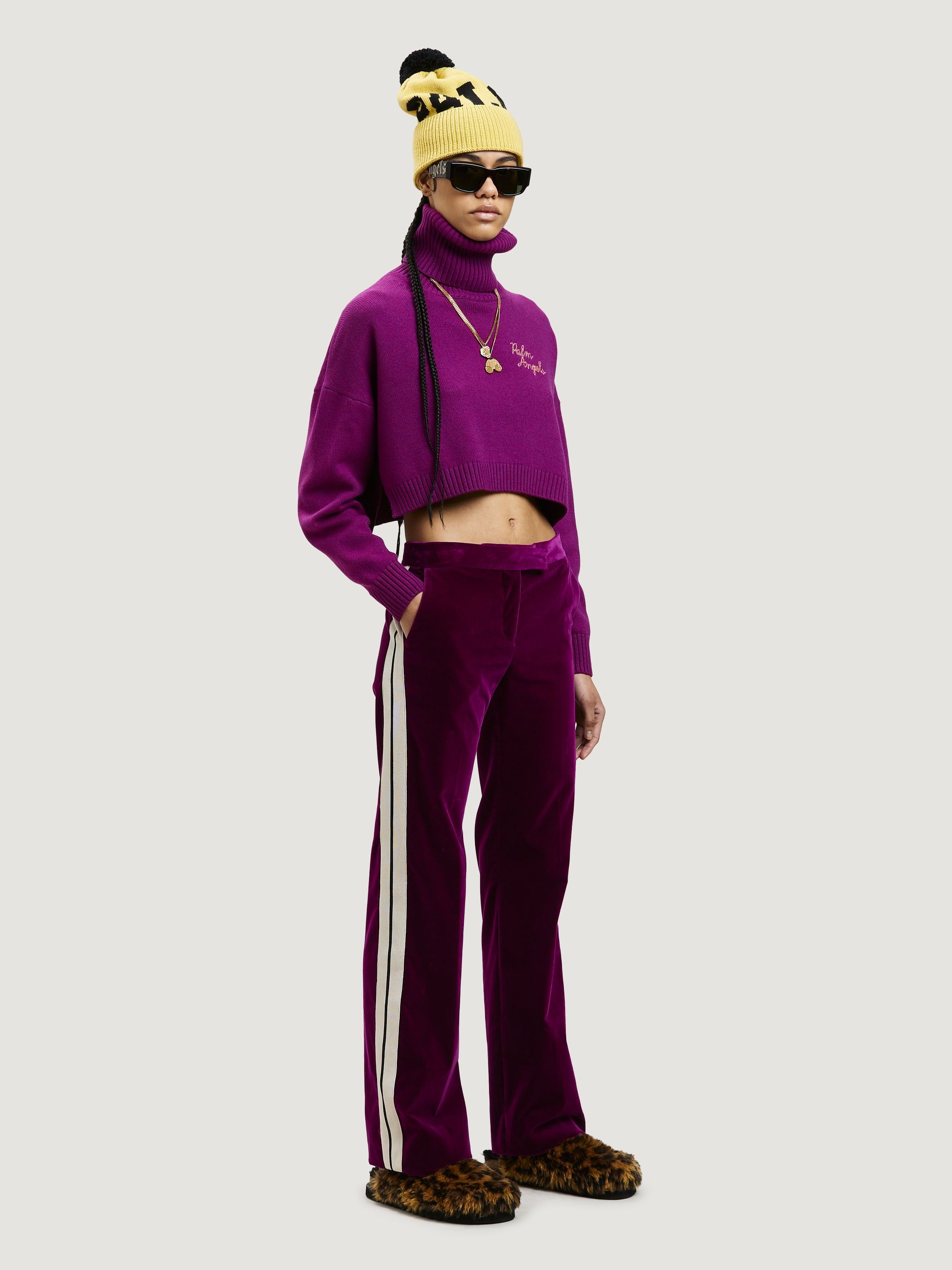 TUXEDO VELVET PANTS - 2