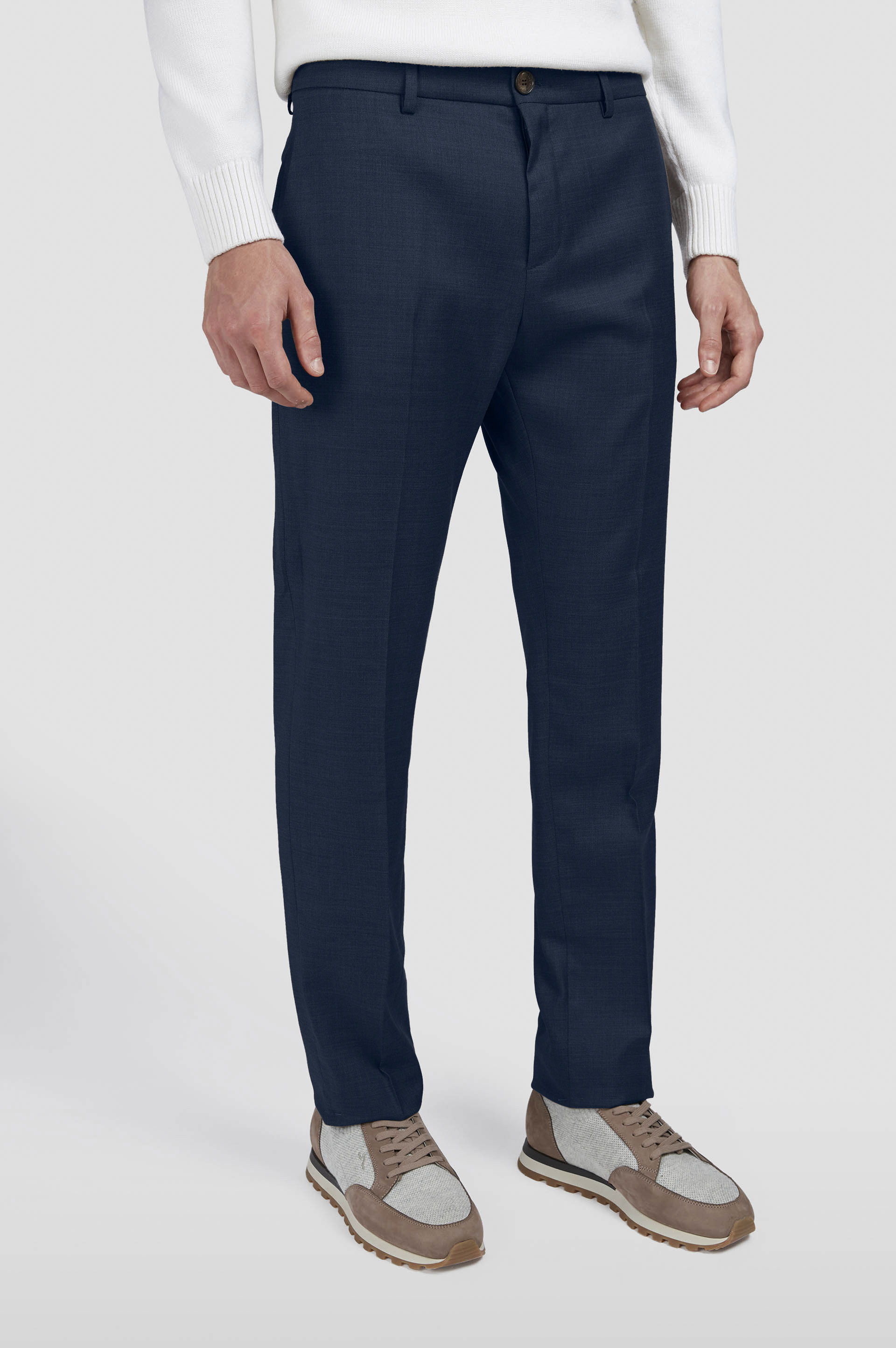 WOOL CHINO TROUSERS - 6