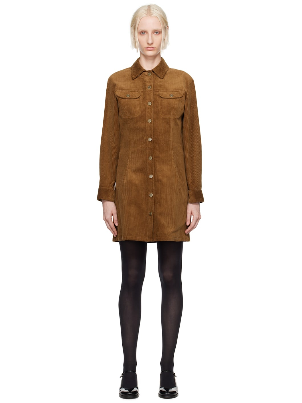 Tan Bonnie Midi Dress - 1