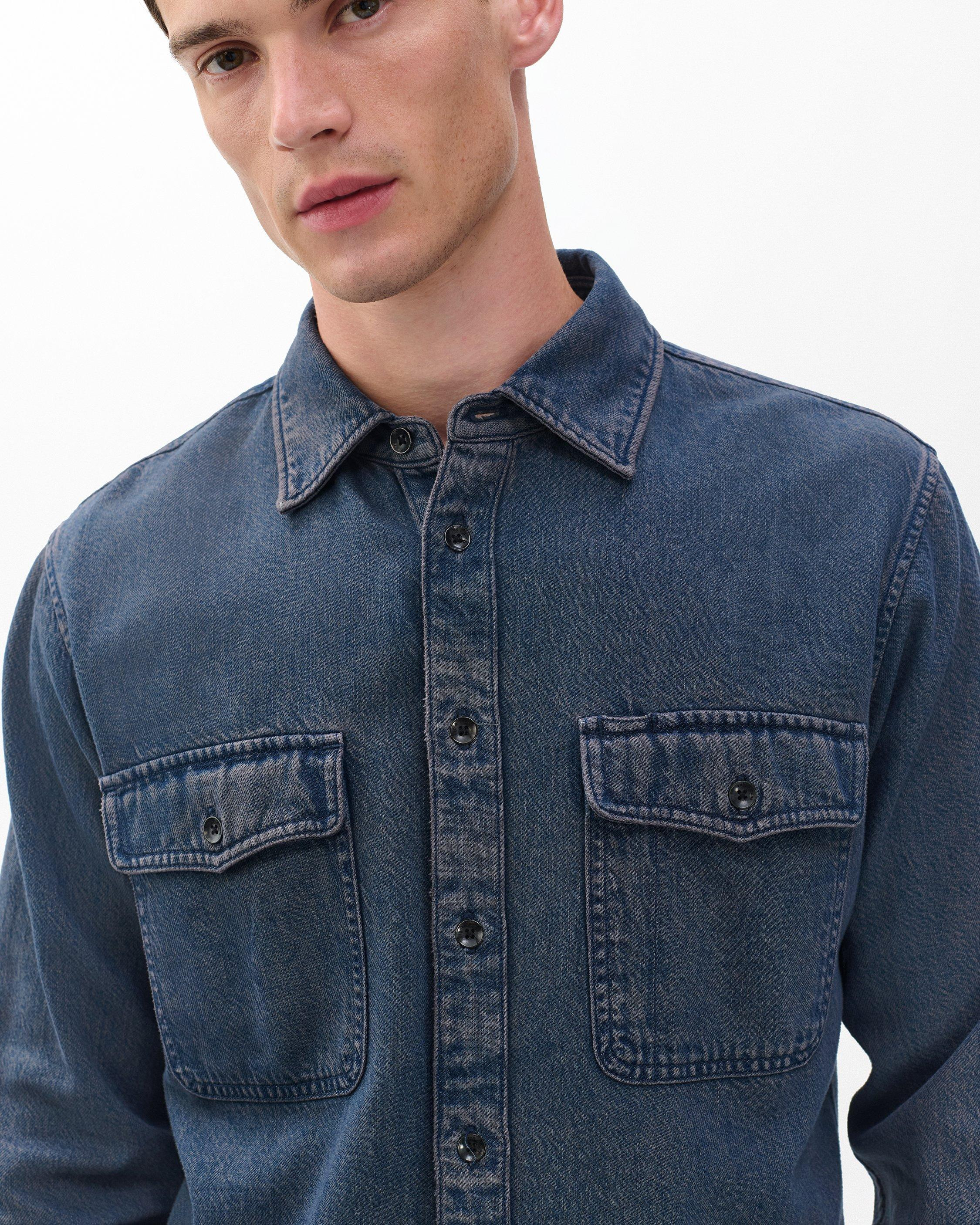Jack Infuse Denim Shirt
Ultra Featherweight in Infuse Graphite Indigo - 4
