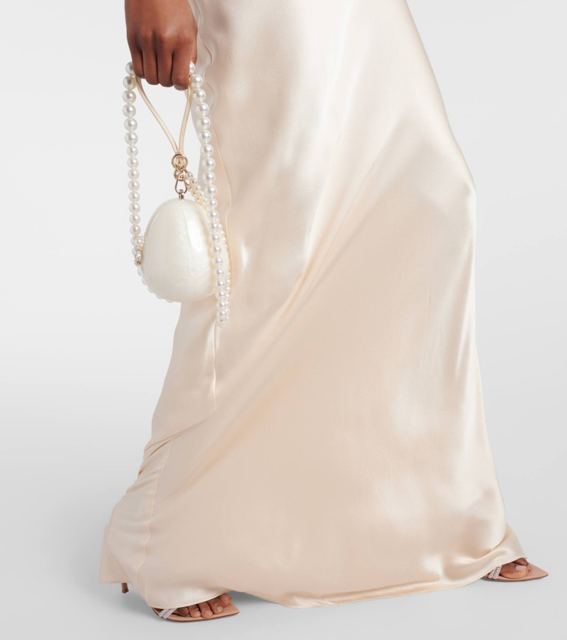 Silk satin maxi skirt 5