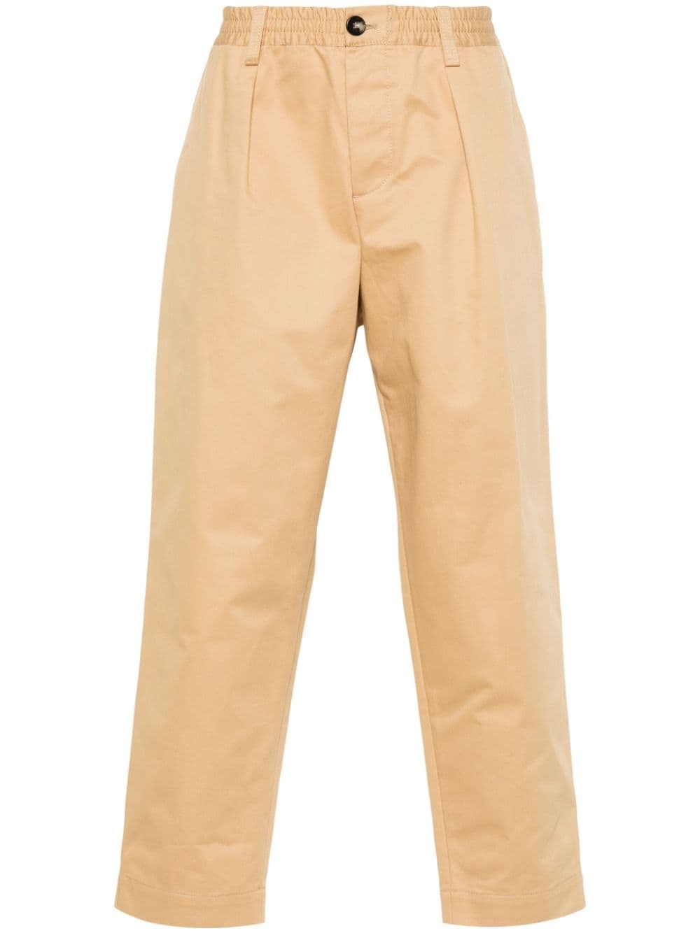 gabardine tapered trousers - 1