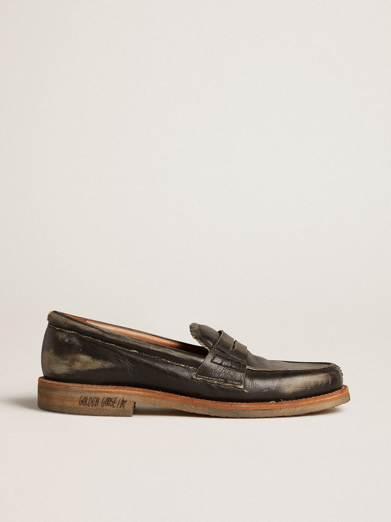 Women’s Jerry loafer in black leather - 1